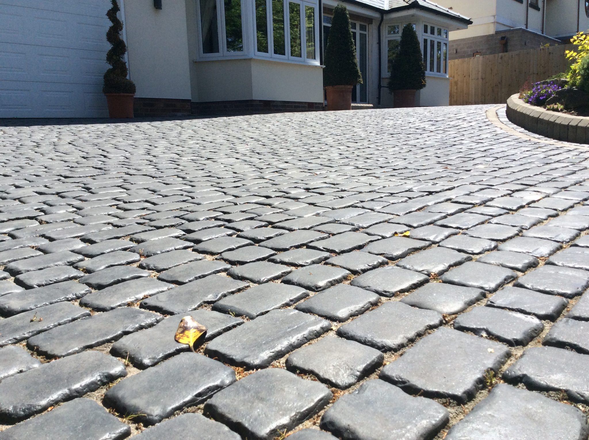 a completed block paving project in liverpool